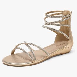 DREAM PAIRS Women's Ankle Low Wedge Sandals